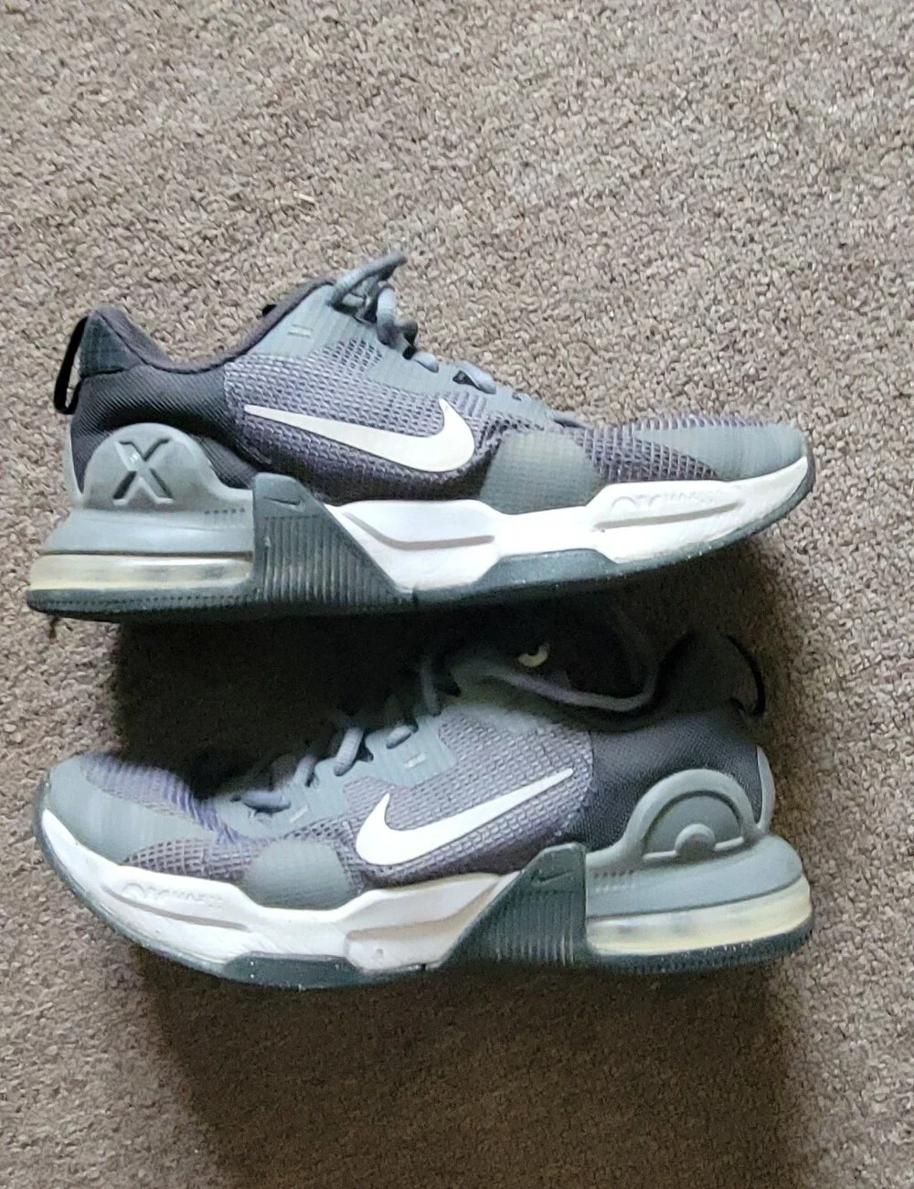 Nike Men's Size 8 Air Max Alpha Trainer 5 Gray Gym Workout Lifting Sneakers